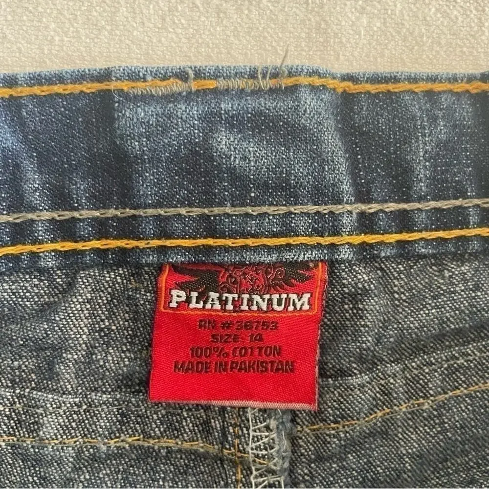 Denim Jean Shorts Boys Size 12 Cotton back cargo pockets